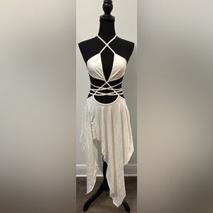white mini boho dress The Boho Mini Dress | White Eyelet